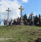 Slavnostní otevření stezky ke Třem křížům